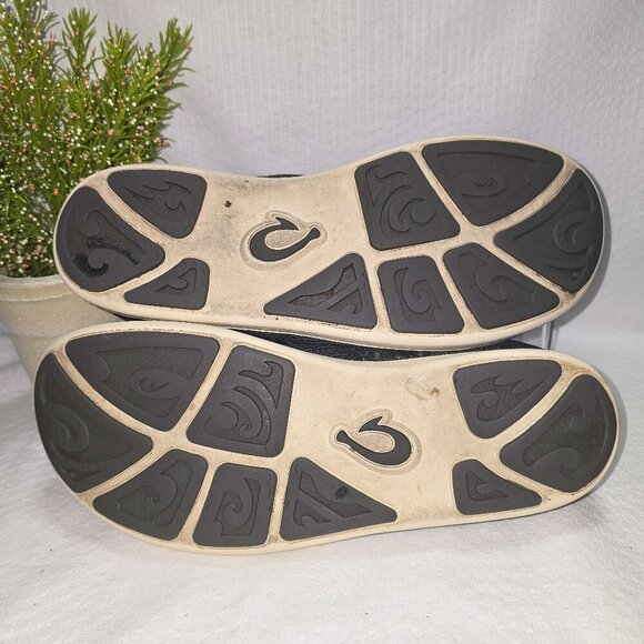 OLUKAI NOHEA MOKU SLIP ON CASUAL SNEAKER DARK SHADOW MENS EURO SIZE 44 GUC - Picture 4 of 7